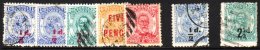 1893 Surcharges Group With All Red And Black Surcharges, SG 15/20, Fine Used. (7 Stamps)  For More Images, Please... - Tonga (...-1970)