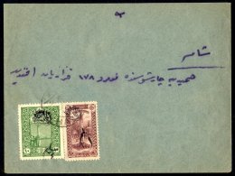 1920 ARAB KINGDOM Neat  Envelope To Damascas, Bearing Overprinted 1m On 2pa SG K2 And 4m On 10pa SG K75, Tied By... - Syrie