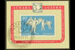 1951 LUNABA Miniature Sheet, Mi Block 14, Very Fine Used. For More Images, Please Visit... - Sonstige & Ohne Zuordnung