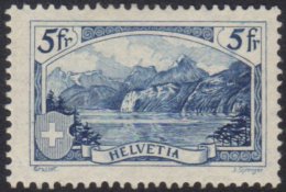 1928 5f Deep Blue "The Ruti" (with Inscription "J. Sprenger" At Bottom Right), Mi 227 (SG 336), Fine Mint. For... - Other & Unclassified