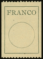 1925 OFFICIAL "Franco" 16.8mm Circle Mi II, Fine Mint.  For More Images, Please Visit... - Andere & Zonder Classificatie