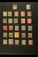 1882-99 "CROSS" DEFINITIVES, Small Collection, Includes 5c Maroon & 12c Pale Ultramarine On Wove Paper, Plus A... - Other & Unclassified