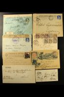 1853-1941 COVERS & CARDS. An Interesting Group, Inc Six 1850's-1860's Stampless Entire Letters Inc "Reutigen"... - Other & Unclassified