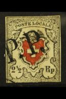 1850 2½r "Post Locale", Central Cross With Black Frame, (Zum 14 I, SG 3, Mi 6 I, Sc 2), Used With 3 Margins... - Sonstige & Ohne Zuordnung