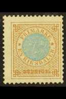 1877 1r Blue And Bistre Perf 13, SG 26a (Facit 37), Fine Mint, Part OG. Fresh & Attractive With Original... - Autres & Non Classés