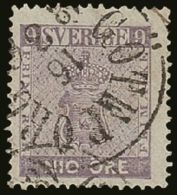 1858 9ore Purple, SG 7 (Fac 8) Superb Used With Good Colour And Neat Cancel.  For More Images, Please Visit... - Altri & Non Classificati