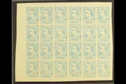 CARLIST ISSUES 1873 BASQUE REGION 1r Pale Blue (reprint) Imperf Block Of 20, As Edifil 156a, SG 1a, Fine Mint With... - Sonstige & Ohne Zuordnung