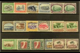 1931 Pictorial Definitives Complete Set With Airmail Issues, SG 74/87, Fine Mint (14 Pairs). For More Images,... - South West Africa (1923-1990)