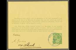 1917 (June) ½d Green On Buff Postal Wrapper To Windhuk Showing A Very Fine "FRANZFONTEIN" Cds Postmark In... - Südwestafrika (1923-1990)