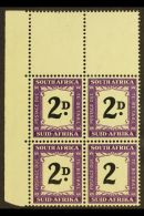 POSTAGE DUE VARIETY 1950-8 2d Black & Violet, Block Of Four With "D" Almost Entirely OMITTED In One Position,... - Ohne Zuordnung