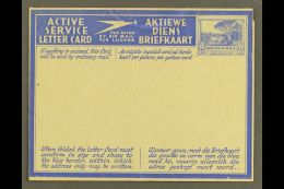 AEROGRAMME 1941 3d Ultramarine On Pale Buff With Blue Overlay, English Stamp Impression With Tops Of Trees... - Ohne Zuordnung