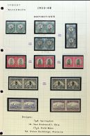 1933-48 MINT COLLECTION Written Up On Pages, We See Complete Basic Set Plus Shades, Upright & Inverted... - Ohne Zuordnung