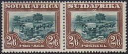 1927-30 2s 6d Green And Brown London Pictorial SG 37, Fine Never Hinged Mint Pair, Scarce. For More Images, Please... - Non Classificati