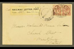 1925 RAILWAY LETTER POST COVER 2d KGV Pair On Cover, Cancelled With Oval "S.A.R. & H. COLENSO 853" Postmark,... - Zonder Classificatie