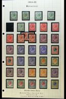 1913-24 KING'S HEADS FINE MINT COLLECTION WITH SHADES - Complete To 10s, Includes Additional Shades Of All Values... - Zonder Classificatie