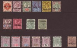 ZULULAND 1888-96 QV SELECTION On A Stockcard. A Chiefly Mint Range Inc 1888-93 Set To A Mint 6d, 5d Is Used, Plus... - Zonder Classificatie