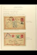 ORANGE FREE STATE BRITISH OCCUPATION 1900 Interesting Collection Of Various Used Postal Stationery Postcards With... - Zonder Classificatie