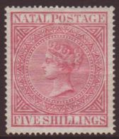 NATAL 1874-99 5s Rose SG 72, Fine Mint.  For More Images, Please Visit... - Ohne Zuordnung