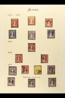 NATAL 1870 - 5 Overprints With 1870 DLR Ovpts 1d Bright Red Mint, Used (2), 3d Bright Blue (2), 6d Mauve Used,... - Non Classés