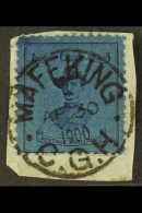 MAFEKING SIEGE STAMPS 1900 (6-10 Apr) 3d Deep Blue/blue "Baden-Powell", SG 20, Tied On Piece By Fine Fully Dated... - Zonder Classificatie