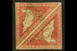 CAPE OF GOOD HOPE 1855-63 1d Deep Rose-red Triangular, SG 5b, A Fine Used PAIR With Close To Large Margins All... - Non Classés