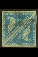 CAPE OF GOOD HOPE 1853 4d Blue Triangular On Paper Slightly Blued, SG 4a, A Fine Used PAIR With Good To Large... - Non Classés