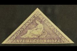 CAPE OF GOOD HOPE 1863-64 6d Bright Mauve, SG 20, Very Fine Mint With 3 Clear To Large Margins. For More Images,... - Ohne Zuordnung