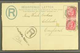 CAPE OF GOOD HOPE 1909 (19 July) Registered Envelope (KEVII 4d Blue, H&G 4) To England, Bearing KEVII 1d... - Unclassified