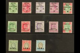 OFFICIALS Fine Fresh Mint All Different Group Comprising 1903 (1 June) Set (SG O1/5); 1903 Unissued Set (SG... - Somaliland (Herrschaft ...-1959)