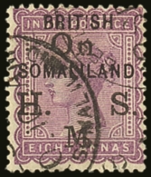 OFFICIAL 1903 8a Dull Mauve, SG O4, Fine Used, Pressed Crease Barely Detracts. Scarce. For More Images, Please... - Somaliland (Protectorate ...-1959)