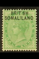 1903 ½a Yellow Green, Ovptd, Variety "BRIT SH", SG 1a, Very Fine Mint. For More Images, Please Visit... - Somaliland (Herrschaft ...-1959)