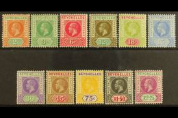 1912-21 Complete Definitive Set, SG 71/81, Fine Mint. (11 Stamps) For More Images, Please Visit... - Seychellen (...-1976)