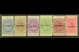 1917-24 Postal Fiscal P14½  X 14 Set, SG 127/32, Fine Mint (6 Stamps) For More Images, Please Visit... - Samoa
