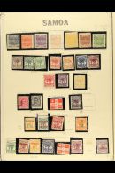 1877-1974 CHIEFLY MINT COLLECTION Presented On Various Pages. Inc "Express" Issues To 5s Unused, 1886-1900 Defin... - Samoa