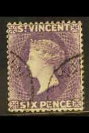 1888 6d Violet,  SG 52, Very Fine Cds Used.  For More Images, Please Visit... - St.Vincent (...-1979)