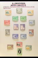 1953-1985 SUPERB MINT COLLECTION On Leaves, All Different, Virtually COMPLETE To 1975, Inc 1954-63 Set Inc $1.20... - St.Kitts Und Nevis ( 1983-...)