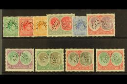 1938 Geo VI Set Perforated "Specimen", Complete, SG 68s/77s, Fine Mint Og. (10 Stamps) For More Images, Please... - St.Kitts-et-Nevis ( 1983-...)