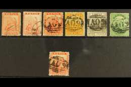 1876-78 USED SELECTION Inc Perf 15 Issue, Complete With All 1d Shades, Also 1d Perf 11½, SG 15/20 & 22,... - St.Christopher-Nevis-Anguilla (...-1980)