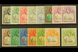 1922-37 Badge Wmk Mult Script CA Set Complete To 10s, SG 97/112, Very Fine Mint (15 Stamps) For More Images,... - Isola Di Sant'Elena