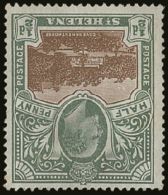 1903 ½d Brown And Grey-green, Watermark Inverted SG 55w, Mint With Light Bend.  For More Images, Please... - Saint Helena Island