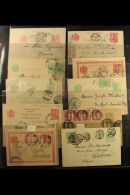 POSTAL STATIONERY 1890's To 1920's Extensive Collection Of Used Postal Stationery Cards, Mostly Addressed To... - Other & Unclassified