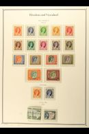 1954-1963 COMPLETE MINT COLLECTION On Hingeless Printed Leaves. A COMPLETE RUN, SG 1/49, Plus Coil Stamps, Dues... - Rhodésie & Nyasaland (1954-1963)