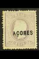 AZORES 1868 240r Pale Lilac, Afinsa 15, Mint, Perf Faults & A Little Dirty, Cat €798 For More Images,... - Andere & Zonder Classificatie