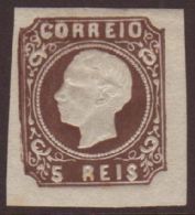 1862-64 5r Brown Luis Type I, SG 24, Michel 12 I, Afinsa 14, Fine Mint, Four Good To Large Margins, Fresh Colour!... - Autres & Non Classés