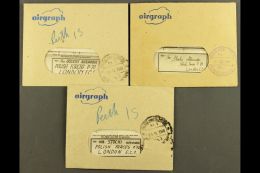 POLISH FORCES IN GREAT BRITAIN 1944 Three Illustrated Airgraphs All With Special Envelopes From Various Polish... - Other & Unclassified