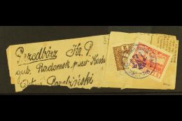 LOCAL TOWN POST PRZEDBORZ 1918 Newspaper Wrapper Bearing Austria 2h Newspaper Stamp Tied By "K.u.K. Etappenpostamt... - Sonstige & Ohne Zuordnung