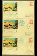 NEW ZEALAND USED IN PITCAIRN 1938 Pitcairn Radio Communication Covers, Group Of 3, Each Franked With NZ 1d Kiwi... - Pitcairninsel