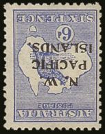 1915-16 N.W.P.I. 6d Ultramarine Roo, Watermark Inverted SG 78w, Fresh Mint, One Shorter Perf. For More Images,... - Papouasie-Nouvelle-Guinée