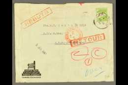 1941 (26 June) Cover Addressed To A.I.F. Abroad, Bearing 3m Stamp, With Various Manuscript Marks, "Rebuts",... - Palestina