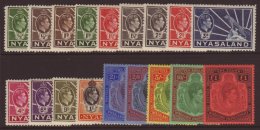 1938-44 Complete KGVI Set SG 130/43, Fine Mint. (18 Stamps) For More Images, Please Visit... - Nyasaland (1907-1953)